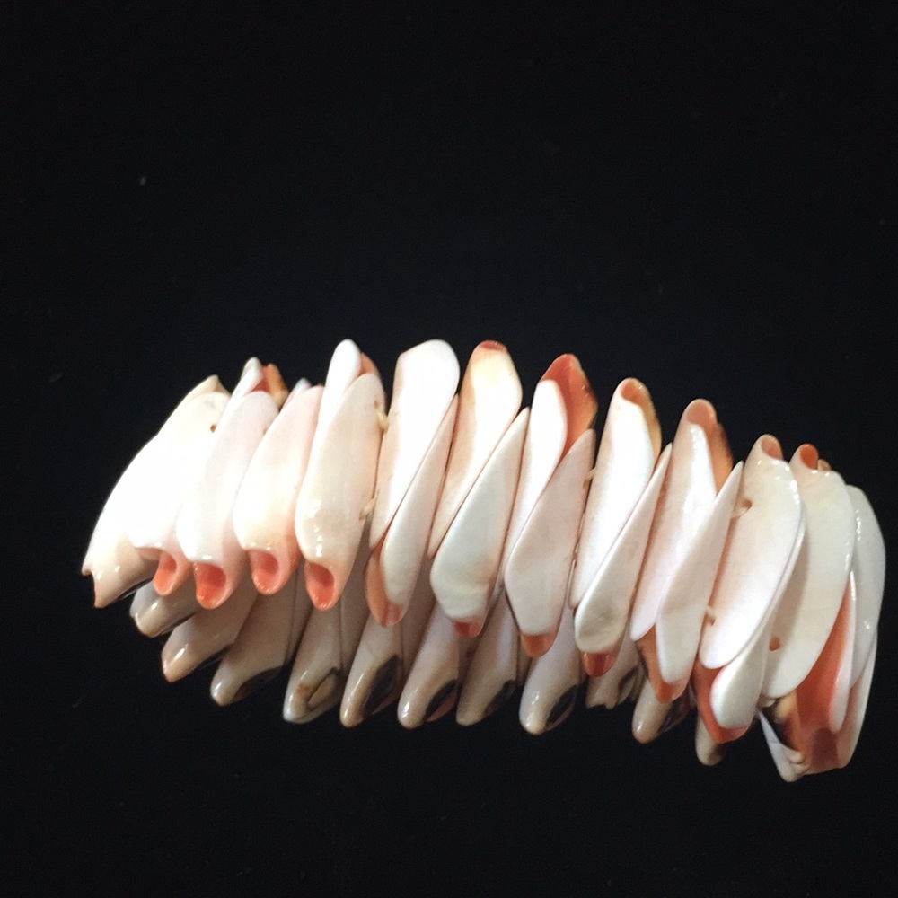 A Seashell Bracelet Beautiful Shells Elastic Band - image 2
